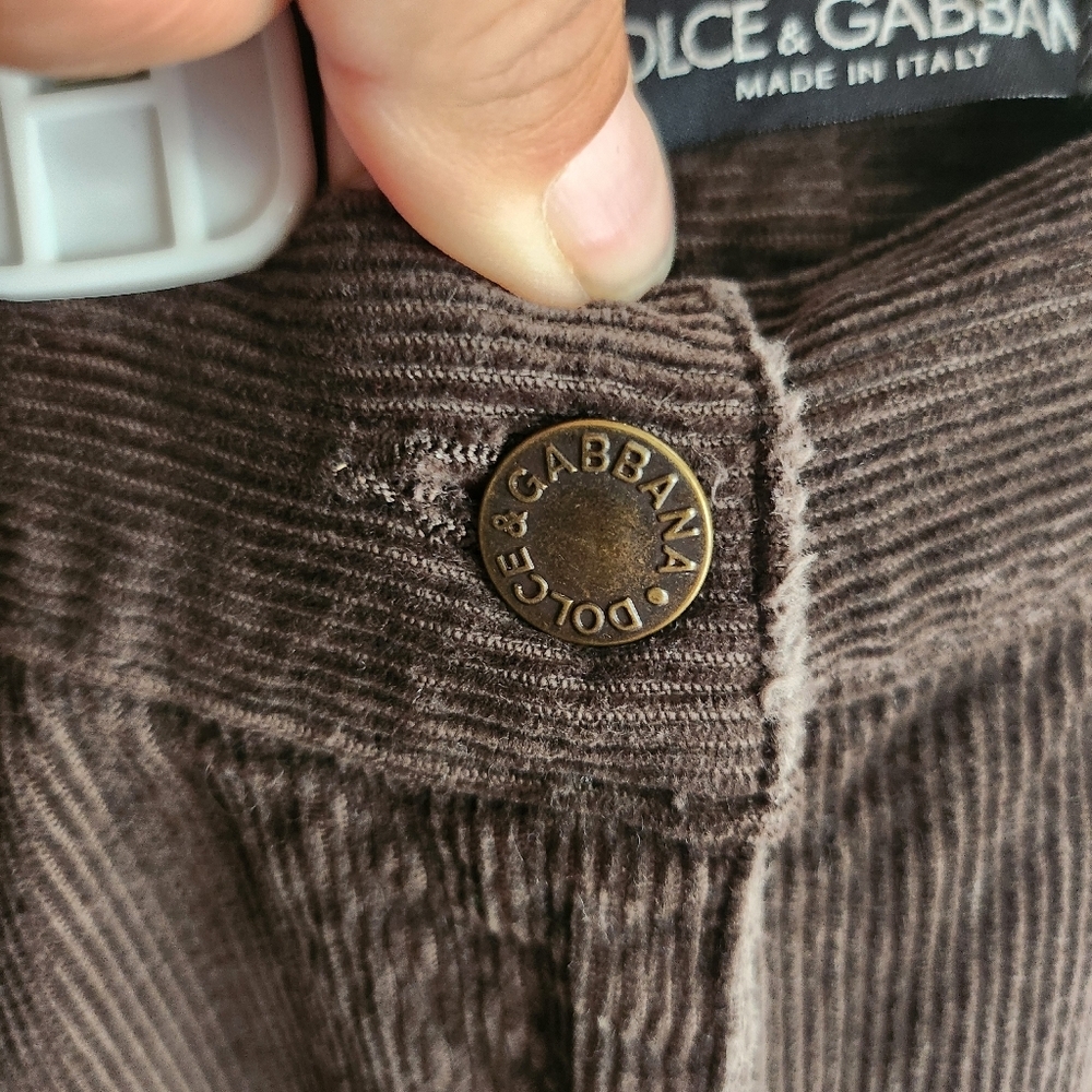 Dolce & Gabbana corduroy pants size 40 NEW - Picture 4 of 9